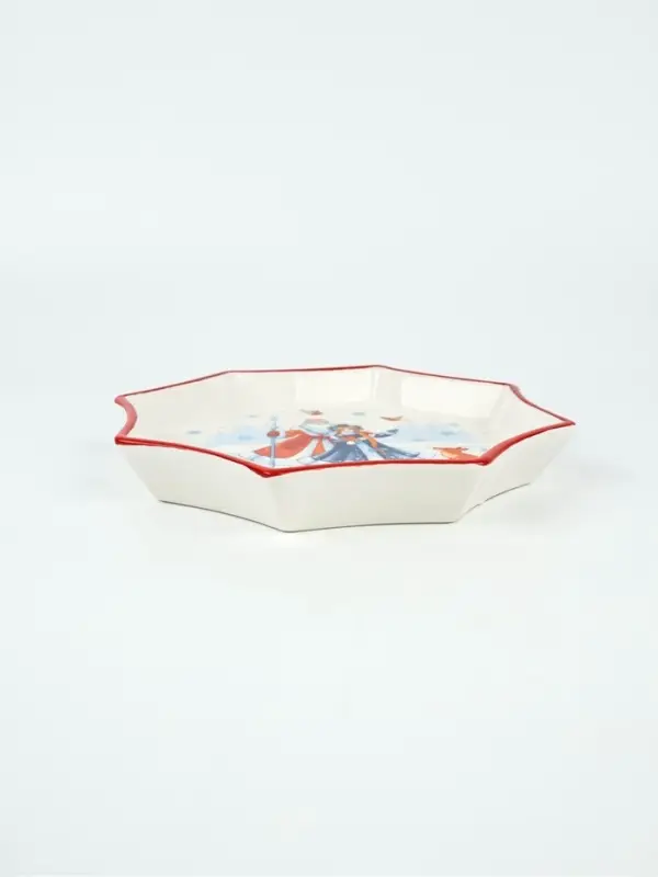 Блюдо керамическое новогоднее «Сказочного года», 21×21×3 см, ручная работа Блюдо керамическое новогоднее «Сказочного года», 21×21×3 см, ручная работа