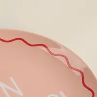 Тарелка для пиццы SL Home &laquo;Уроки испанского: Buen provecho&raquo;, d=30 см, фарфор, розовая