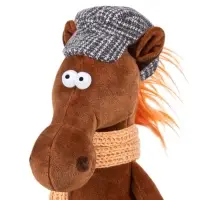 Мягкая игрушка «Конь Эрик в кепке и шарфе», 28 см Мягкая игрушка «Конь Эрик в кепке и шарфе», 28 см