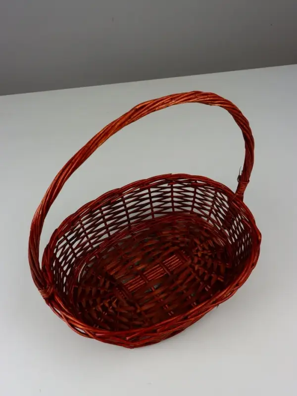 Корзина плетеная (ива): 42х32хН13НН40, 1 шт., коричневый