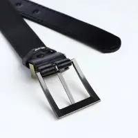 Ремень женский с винтом, 110&times;2.5 см, пряжка металл, золотистая, чёрный