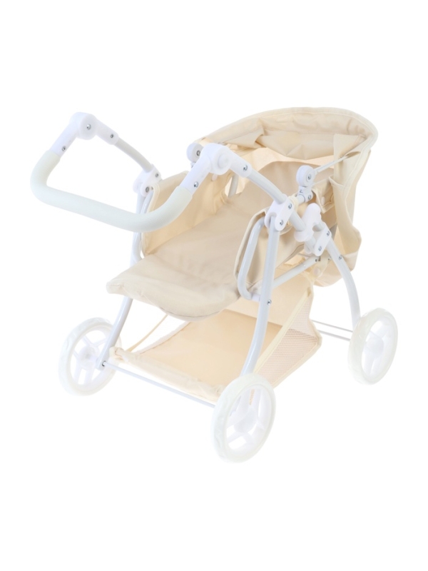 Коляска для кукол универсальная, с переноской, с корзиной, металлический каркас Коляска для кукол универсальная, с переноской, с корзиной, металлический каркас