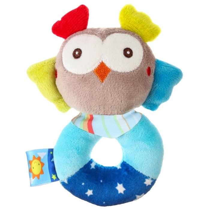 Погремушка мягкая на кольце «Совушка», Крошка Я Погремушка мягкая на кольце «Совушка», Крошка Я