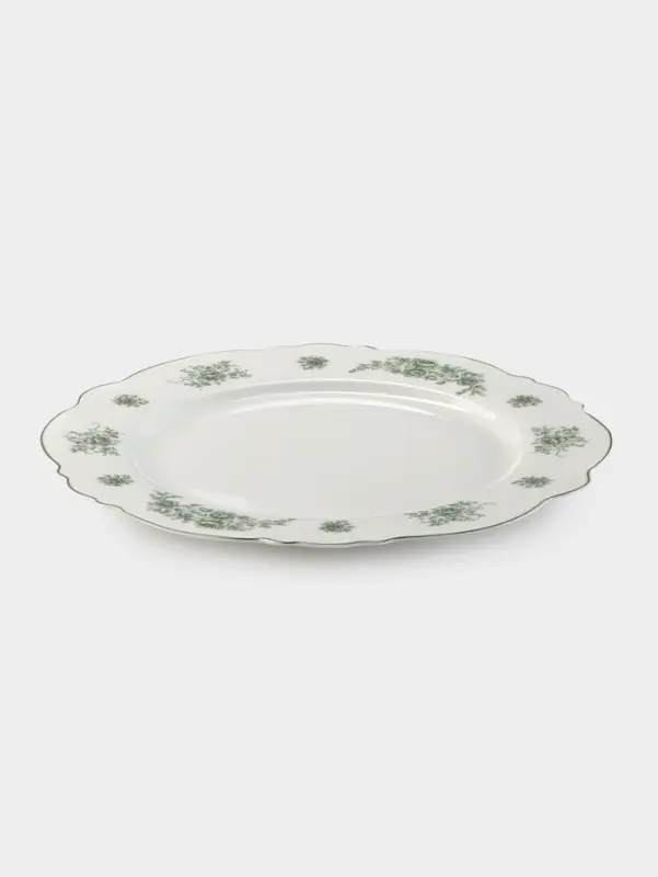 Тарелка WY Emerald Essence, d=26.5 см, фарфор, белая