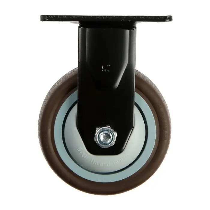 Колесо для транспортных тележек ТУНДРА, d=125 мм, на площадке, покрытие TPR=