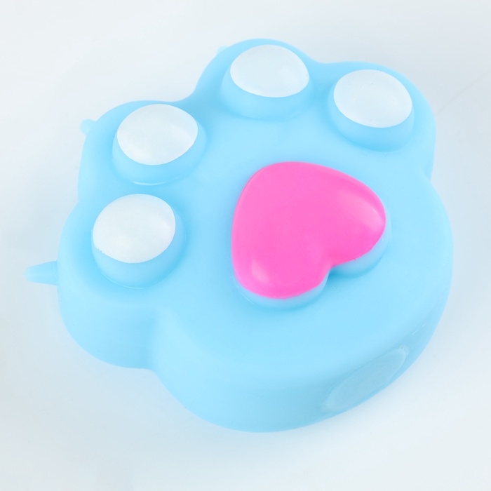 Мялка «Лапка» с пастой, цвета МИКС