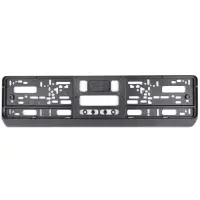 Рамка под номерной знак односоставная (чёрная) AVS RN-01