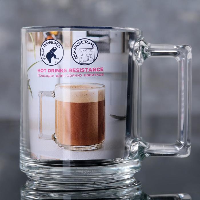 Кружка стеклянная «Фитнес», 250 мл Кружка стеклянная «Фитнес», 250 мл