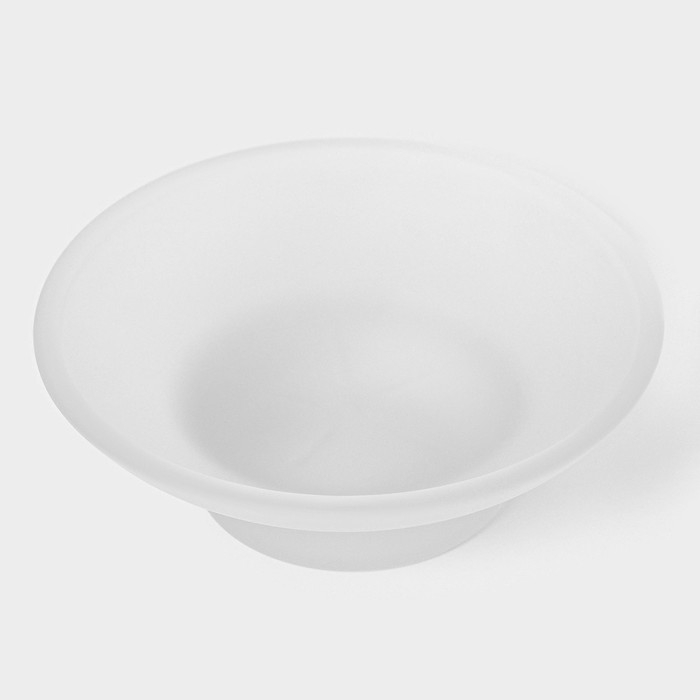 Мыльница стеклянная, 10,7×10,7×3,7 см, матовая