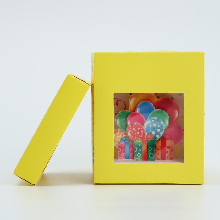 Коробка подарочная складная с 3D эффектом, упаковка, «С Днем рождения!», 11 х 11 х 13 см Коробка подарочная складная с 3D эффектом, упаковка, «С Днем рождения!», 11 х 11 х 13 см