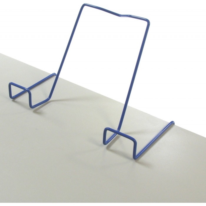 Подставка для книг, металлическая, для парт толщиной до 20 мм, синяя Подставка для книг, металлическая, для парт толщиной до 20 мм, синяя