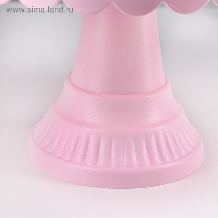 Тортовница с крышкой, 32,5×32,5×34 см, цвет МИКС