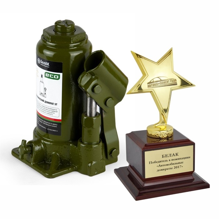 Домкрат гидравлический  Домкрат гидравлический "БелАК" ECO БАК.70014, подъем/подхват 298/158 мм, 5 т