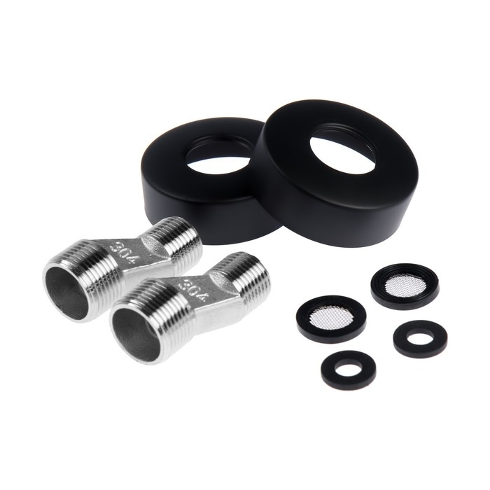 Смеситель для ванны Accoona A71300F, однорычажный, излив 300 мм, душевой набор, черный Смеситель для ванны Accoona A71300F, однорычажный, излив 300 мм, душевой набор, черный