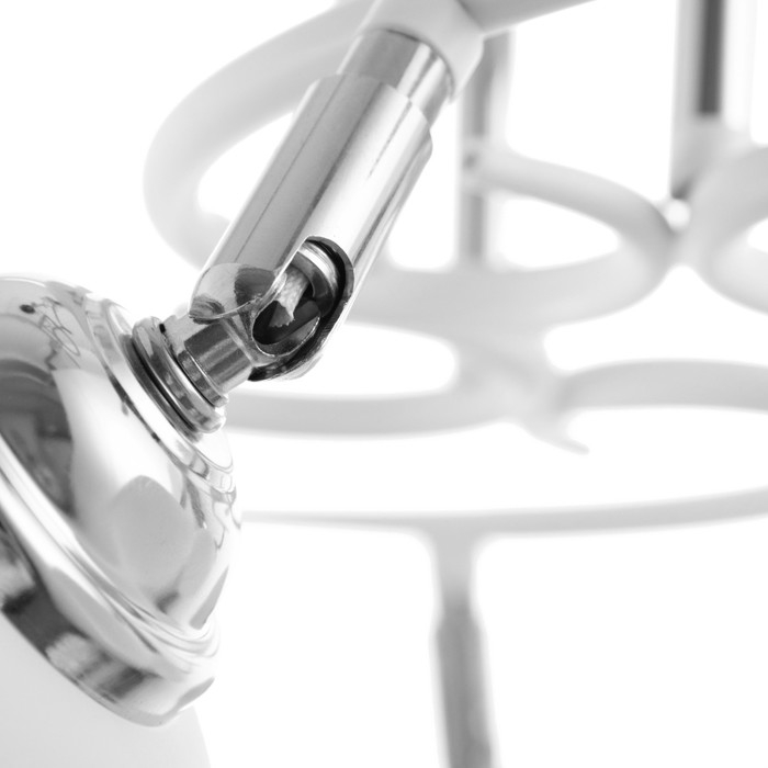 Люстра Люстра "Ава" 5хЕ27 40Вт бело-хромовый 58х58х27 см BayerLux