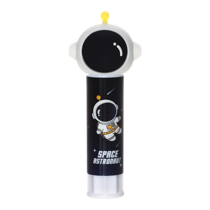 Клей-карандаш фигурный 9 гр, Клей-карандаш фигурный 9 гр, "Астронавт", черный