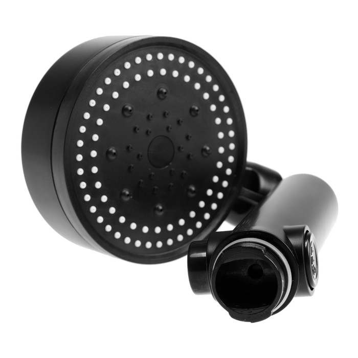 Лейка для душа ZEIN Z3539, d=90 мм, 5 режимов, кнопка  Лейка для душа ZEIN Z3539, d=90 мм, 5 режимов, кнопка "стоп", съёмный верх, черная