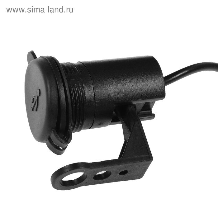 Зарядное устройство USB на руль мотоцикла, 5 В-2.1 А, 9-24 В, провод 110 см Зарядное устройство USB на руль мотоцикла, 5 В-2.1 А, 9-24 В, провод 110 см