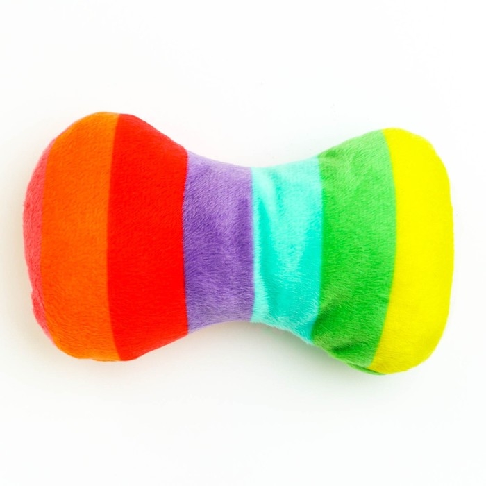 Игрушка для собак Игрушка для собак "Мягкая кость", 15 см, радужная расцветка