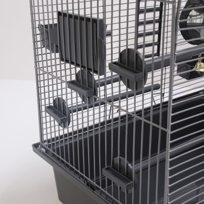 Клетка для птиц Клетка для птиц "Пижон" №100, разборная, 42 х 30 х 37см (укомплект.) серая