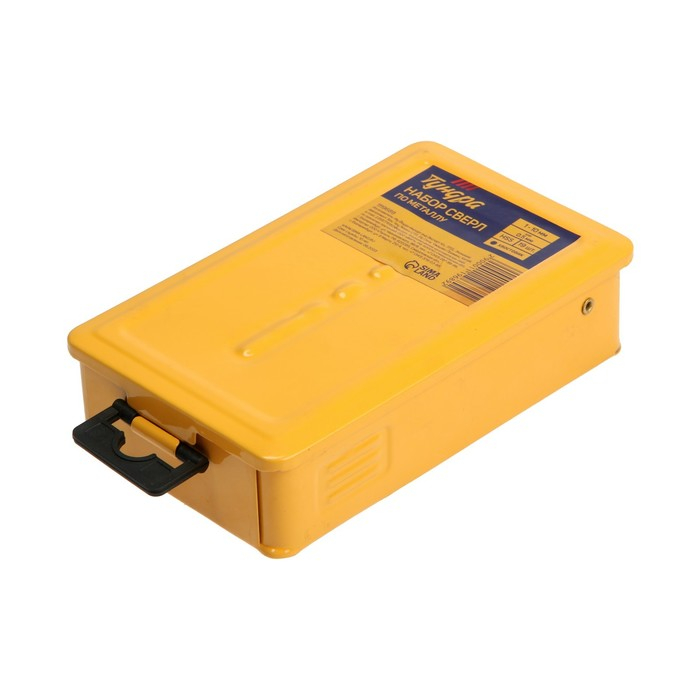 Набор сверл по металлу ТУНДРА, HSS, цилиндрический хвост., 1 - 10 мм (через 0.5 мм), 19 шт. Набор сверл по металлу ТУНДРА, HSS, цилиндрический хвост., 1 - 10 мм (через 0.5 мм), 19 шт.