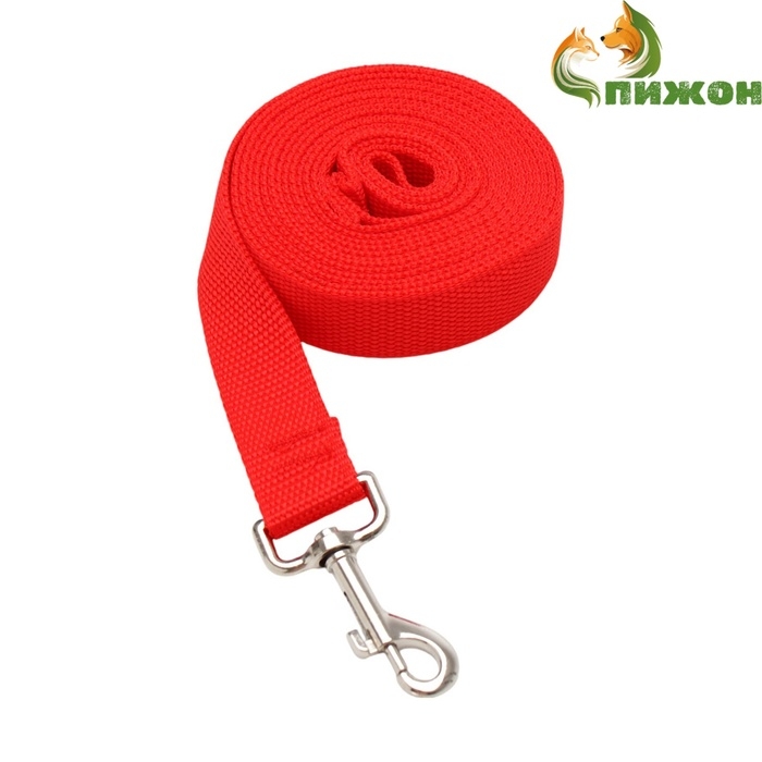 Поводок 3 м х 2,5 см, красный Поводок 3 м х 2,5 см, красный