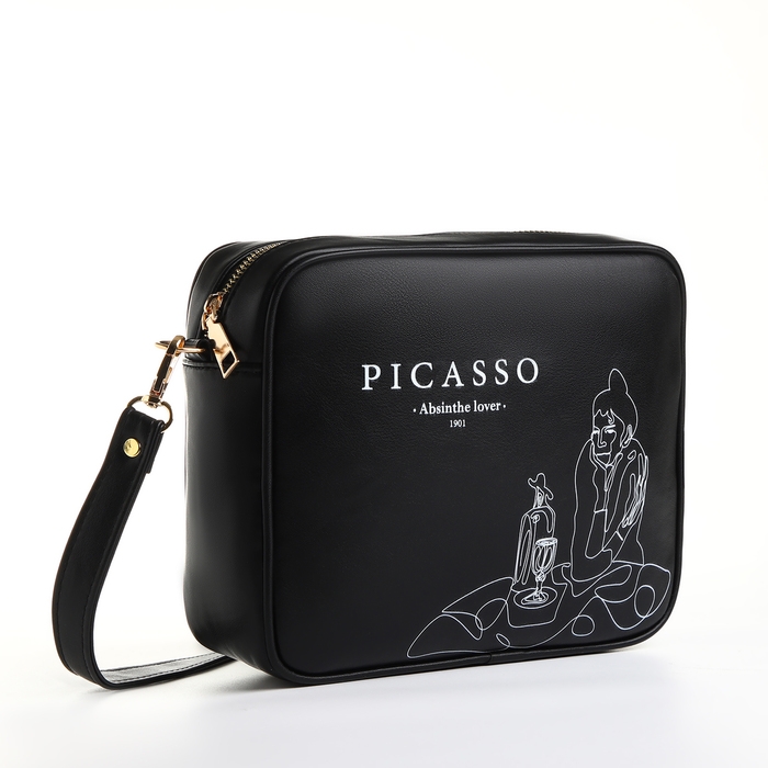 Сумка женская через плечо TEXTURA, маленького размера, цвет чёрный Сумка женская через плечо TEXTURA, маленького размера, цвет чёрный