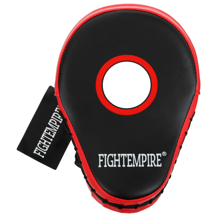 Лапа боксёрская FIGHT EMPIRE, 1 шт., цвет чёрный/красный