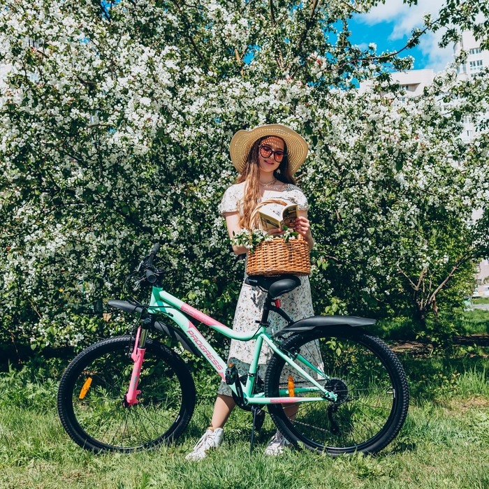 Велосипед 26 Велосипед 26" PROGRESS Lira RUS, цвет мятный, р. 17"