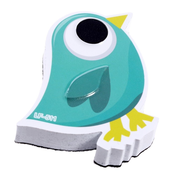 Губка магнитная для маркерной доски «Птичка», 2х10х9 см Губка магнитная для маркерной доски «Птичка», 2х10х9 см