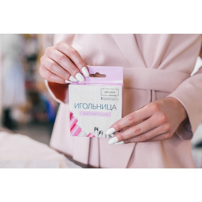 Игольница магнитная, 8,5 × 8,5 см, цвет МИКС Игольница магнитная, 8,5 × 8,5 см, цвет МИКС