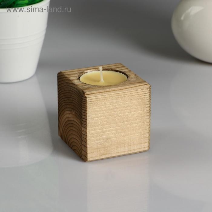 Декоративный подсвечник  Декоративный подсвечник "Орех", со свечой "Манго"