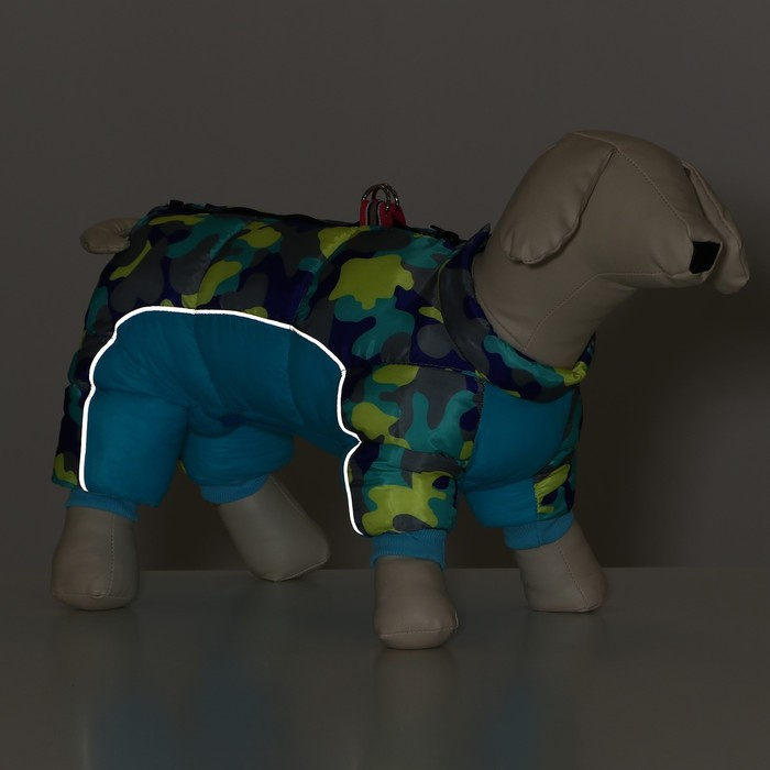 Комбинезон принтованный с замком на спине, размер 14 (ДС 32 см,ОГ 42 см,ОШ 31 см), голубой Комбинезон принтованный с замком на спине, размер 14 (ДС 32 см,ОГ 42 см,ОШ 31 см), голубой