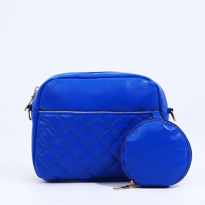 Сумка кросс-боди на молнии, цвет синий Сумка кросс-боди на молнии, цвет синий