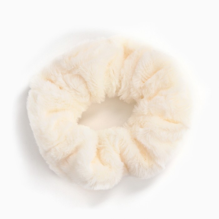 Резинка для волос молочная, пушистая, 11 см, Коты аристократы Резинка для волос молочная, пушистая, 11 см, Коты аристократы