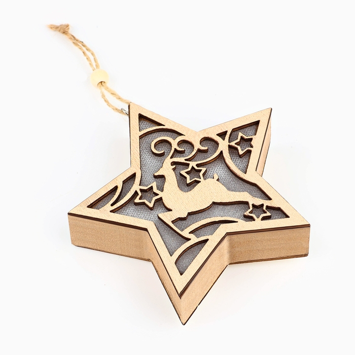 Ёлочная игрушка новогодняя «Олень», на Новый год, 11,5 х 11 см Ёлочная игрушка новогодняя «Олень», на Новый год, 11,5 х 11 см