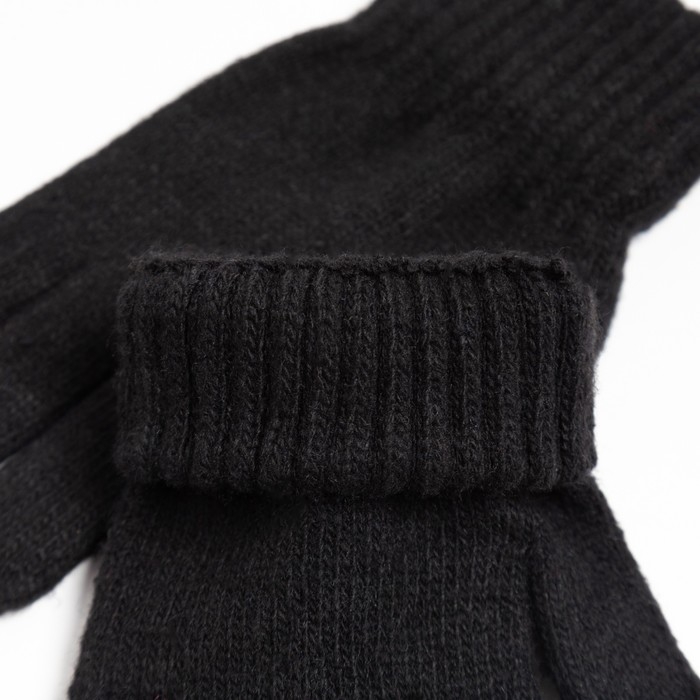 Перчатки детские, цвет чёрный, размер 17 (11-12 лет) Перчатки детские, цвет чёрный, размер 17 (11-12 лет)