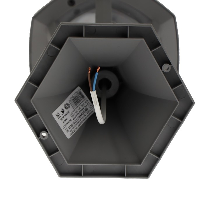 Светильник НТУ 07-60-003 У1 Валенсия 1, Е27, IP44, 60 Вт, серый Светильник НТУ 07-60-003 У1 Валенсия 1, Е27, IP44, 60 Вт, серый