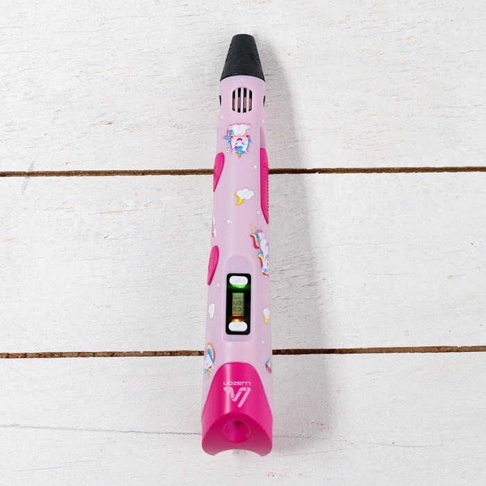 3D ручка Luazon Unicorn, дисплей, работа с пластиком ABS и PLA, пластик в комплекте 3D ручка Luazon Unicorn, дисплей, работа с пластиком ABS и PLA, пластик в комплекте