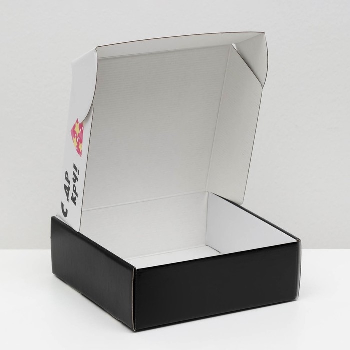 Коробка подарочная Коробка подарочная "С ДР крч!", 23 х 23 х 8 см