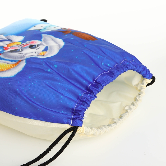 Новый год 2025. Новогодний мешок для подарков на шнурке «Зайчик», цвет разноцветный Новый год 2025. Новогодний мешок для подарков на шнурке «Зайчик», цвет разноцветный