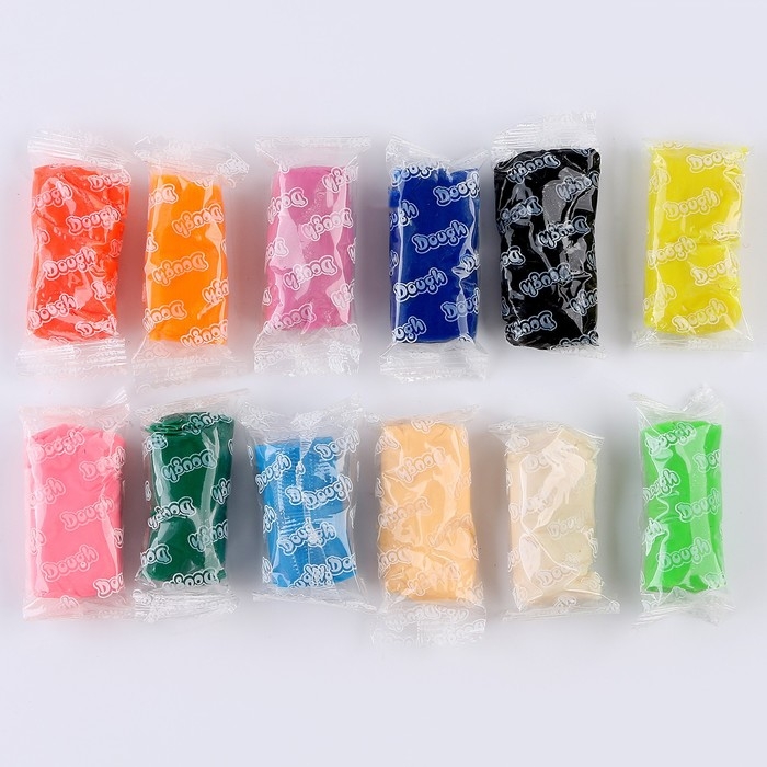 Тесто для лепки «Дракон» 12 цветов по 12,5 г, 3 формы, цвета МИКС Тесто для лепки «Дракон» 12 цветов по 12,5 г, 3 формы, цвета МИКС