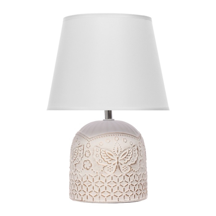 Настольная лампа Настольная лампа "Нерис" Е14 40Вт бело-золотой 20х20х29 см