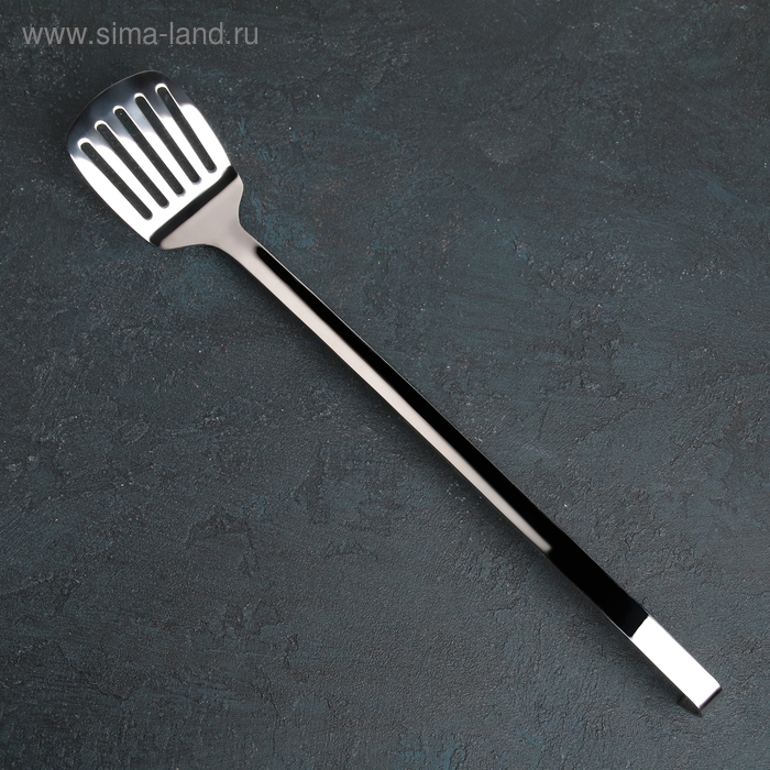 Лопатка из нержавеющей стали цельнотянутая, длина 48 см, толщина 3 мм, цвет серебряный Лопатка из нержавеющей стали цельнотянутая, длина 48 см, толщина 3 мм, цвет серебряный