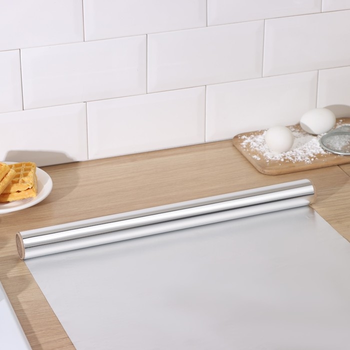 Фольга пищевая алюминиевая Доляна, универсальная, 29 см × 20 м, 14 мкм Фольга пищевая алюминиевая Доляна, универсальная, 29 см × 20 м, 14 мкм