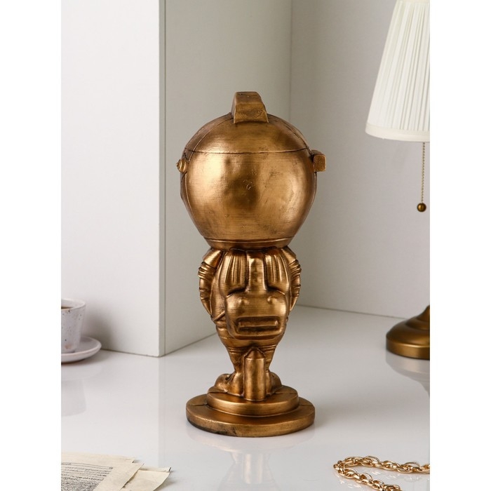 Подставка для мелочей «Астронавт», полистоун, 44 см, цвет золото Подставка для мелочей «Астронавт», полистоун, 44 см, цвет золото