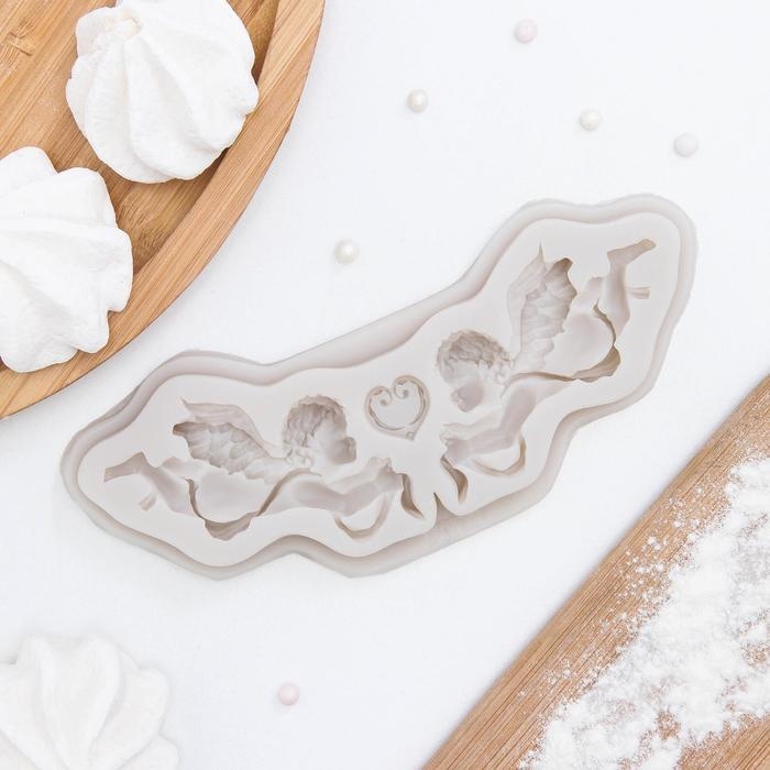 Молд Доляна «Ангелы», силикон, 16×5,5×1 см, цвет МИКС Молд Доляна «Ангелы», силикон, 16×5,5×1 см, цвет МИКС