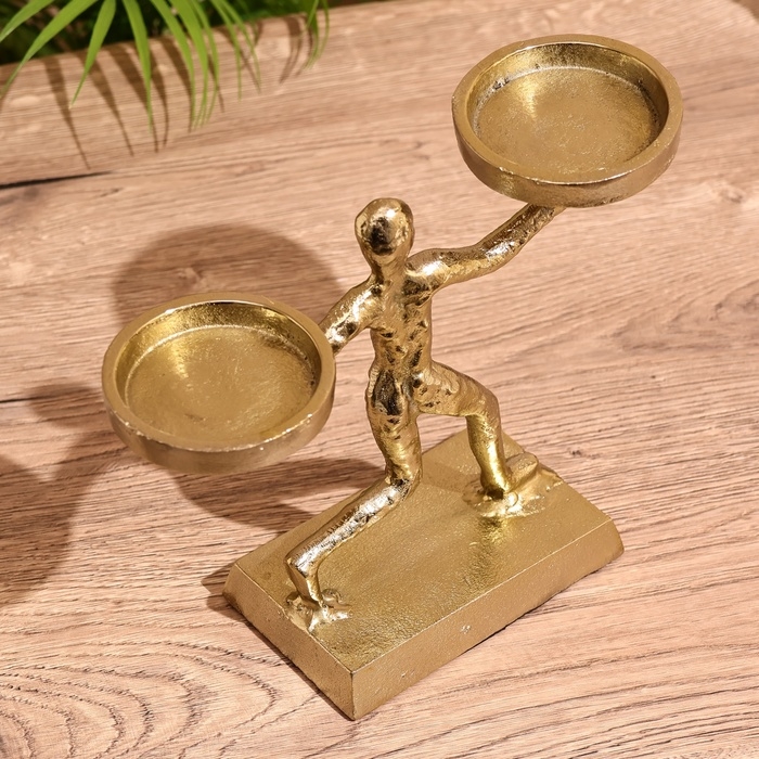 Подсвечник  Подсвечник "Пауэр" 20 см, алюминий