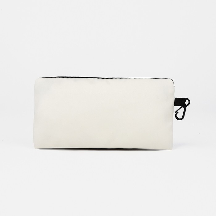 Рюкзак школьный из текстиля на молнии, 3 кармана, кошелёк, цвет белый