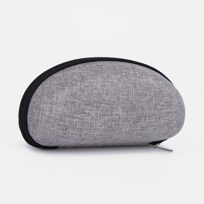 Футляр для очков на молнии, длина 17 см, цвет серый Футляр для очков на молнии, длина 17 см, цвет серый